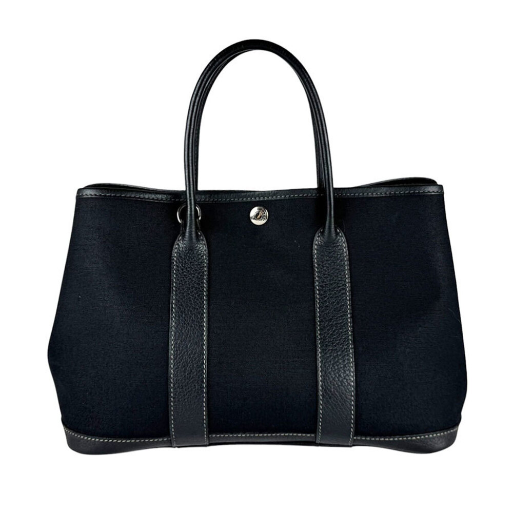 Hermes HERMES Handbag Shoulder Bag Garden Party TPM 30 Toile Officier Buffle ...
